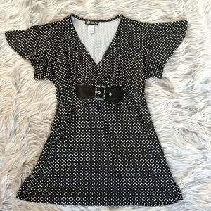 Goddess polkadot top XL